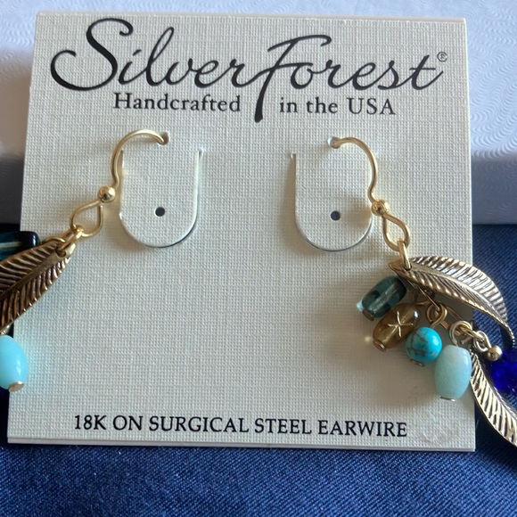 Silver Forest Earrings - Never Worn with Tags - Picture 3 of 3